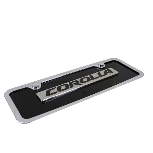 Toyota Corolla License Plate Kit (Black)