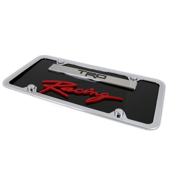 Toyota TRD Racing License Plate Kit (Black)