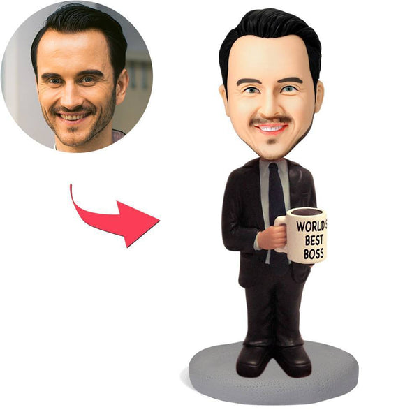 WORLD'S BEST BOSS Custom Bobblehead Figures