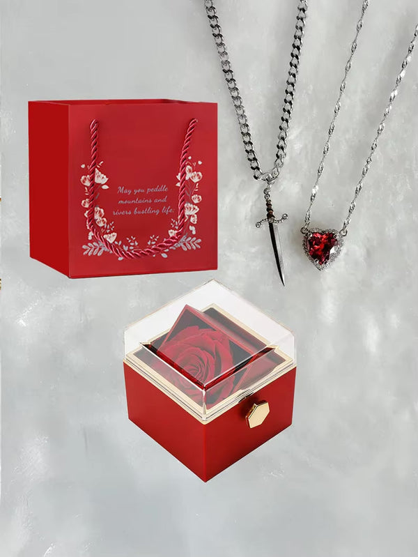 To My Love - Eternal Rose Box - W/ LoveKnight Necklace