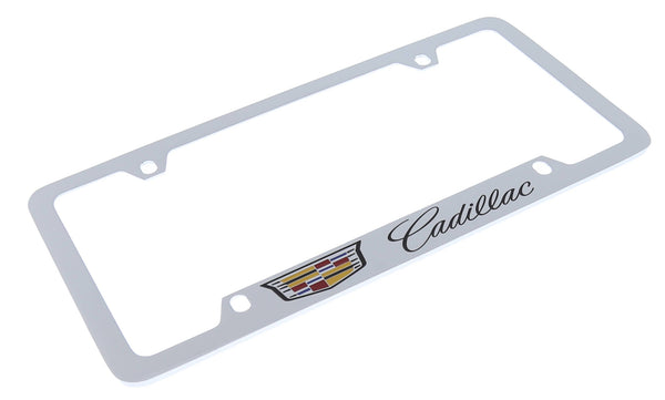 Cadillac Crest License Plate Frame (Chrome)