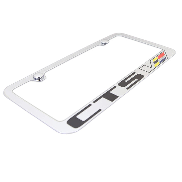 Cadillac CTS V License Plate Frame (Chrome)