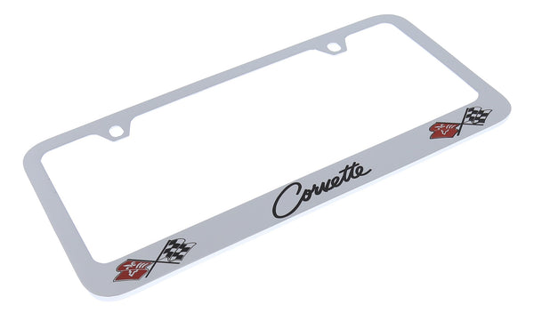 Corvette C2 License Plate Frame (Chrome)