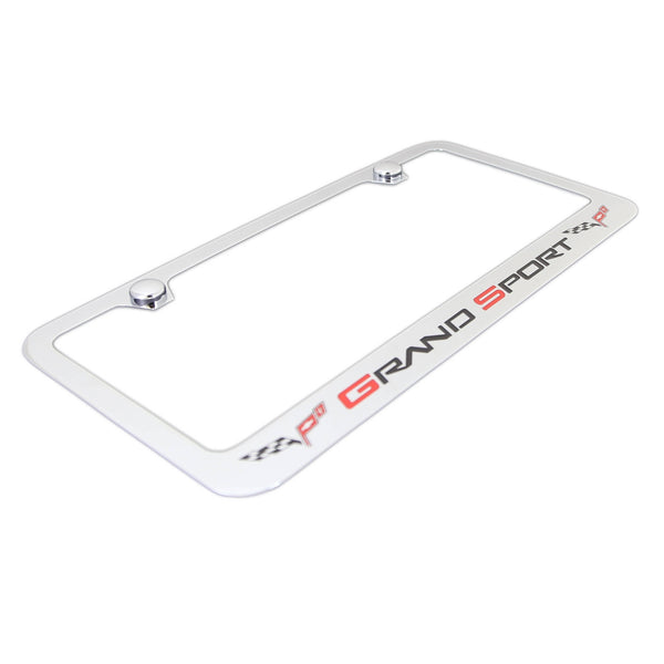 Chevy Corevette C6 Grand Sport License Plate Frame (Chrome)