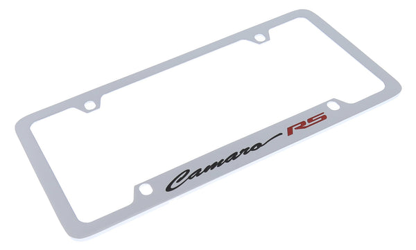 Chevrolet Camaro RS License Plate Frame (Chrome)