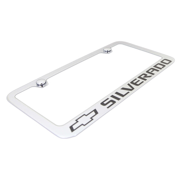 Chevy Silverado License Plate Frame (Chrome)