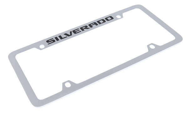 Chevrolet Silverado License Plate Frame (Chrome)