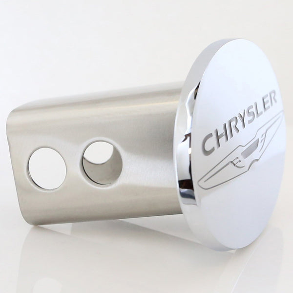 Chrysler Oval Logo Trailer Hitch Cover Plug (Chrome)