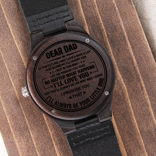 Dear Dad | The Best Man | Engraved Wooden Watch