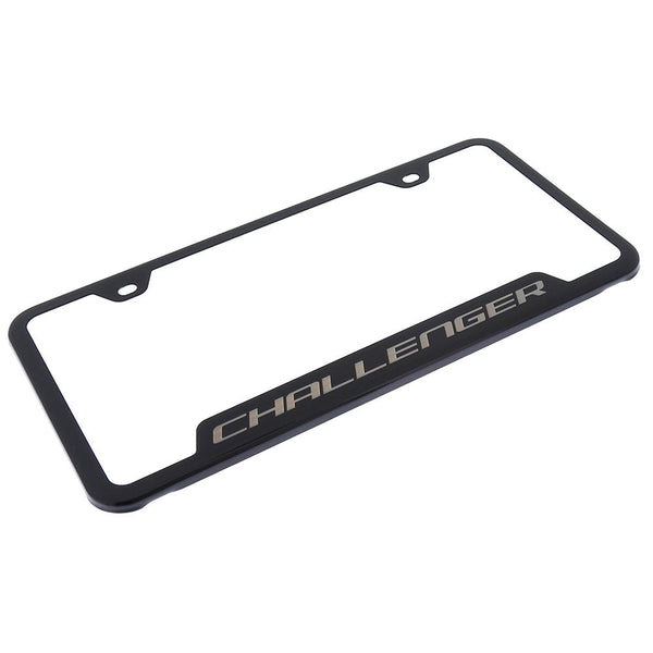 Dodge Challenger License Plate Frame (Black)