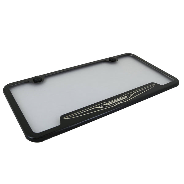 Chrysler Logo Cut Out License Plate Frame (Black)