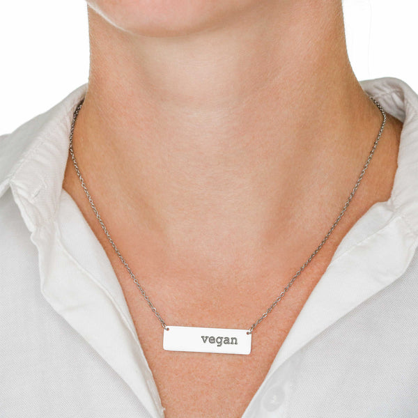 Vegan Horizontal Bar Necklace (Non FPS)