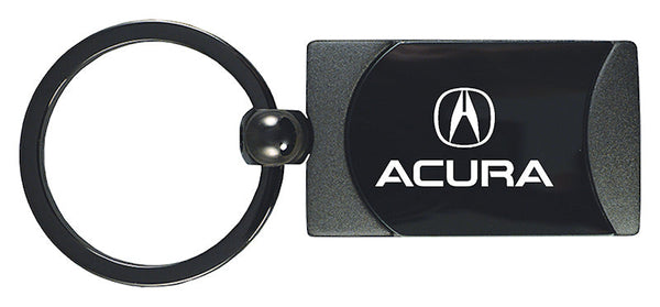 Acura Two-Tone Rectangular Key Fob (Gun Metal)