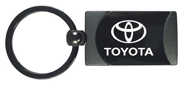 Toyota Two-Tone Rectangular Key Fob (Gunmetal)