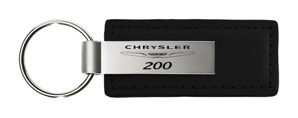 Chrysler 200 Leather Keychain (Black)