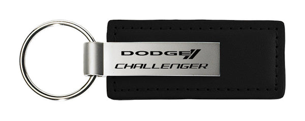 Dodge Challenger Leather Keychain (Black)