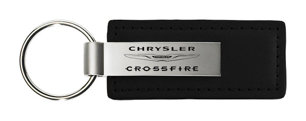 Chrysler Crossfire Leather Keychain (Black)