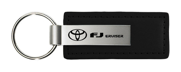 Toyota FJ Cruiser Leather Keychain (Black)