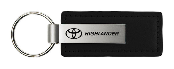 Toyota Highlander Leather Keychain (Black)