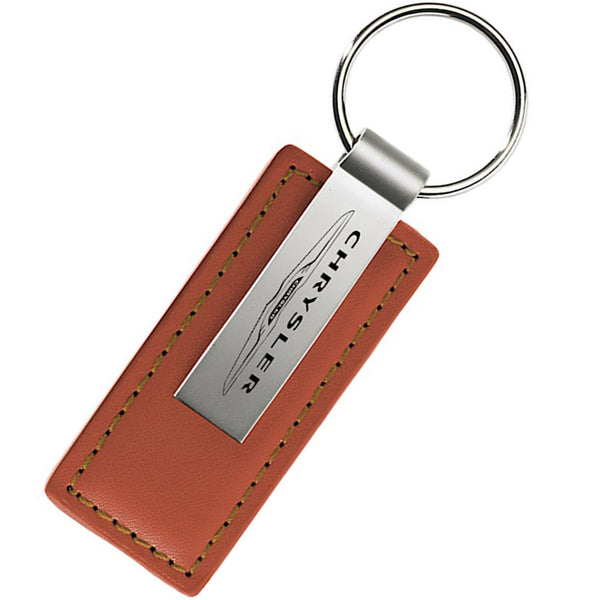 Chrysler Leather Keychain (Brown)