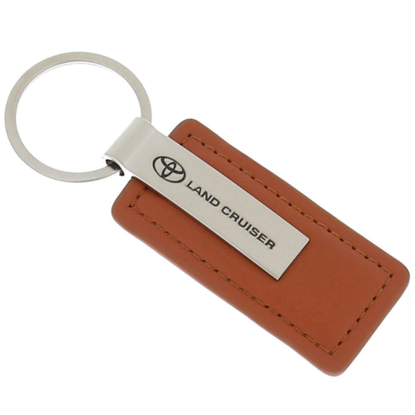 Toyota Land Cruiser Leather Keychain (Brown)