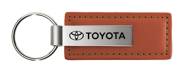 Toyota Leather Keychain (Brown)