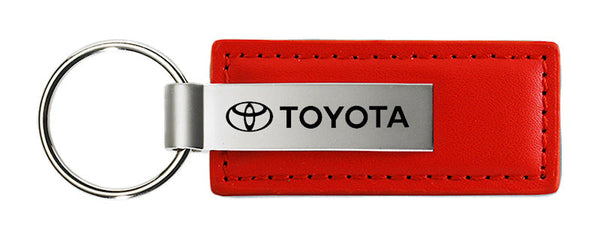 Toyota Leather Keychain (Red)