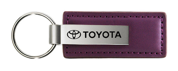 Toyota Leather Keychain (Purple)