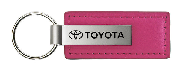 Toyota Leather Keychain (Pink)