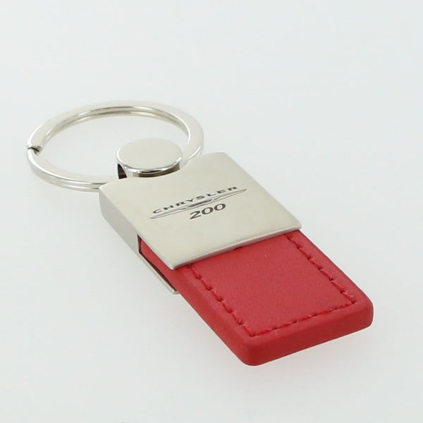 Chrysler 200 Leather Key Ring (Red)