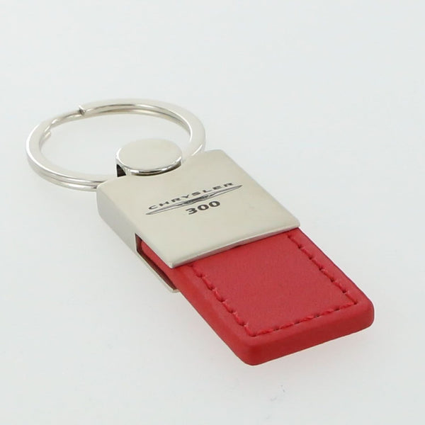 Chrysler 300 Leather Key Ring (Red)