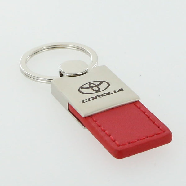 Toyota Corolla Leather Key Ring (Red)