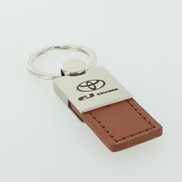 Toyota FJ Cruiser Leather Key Ring (Brown)