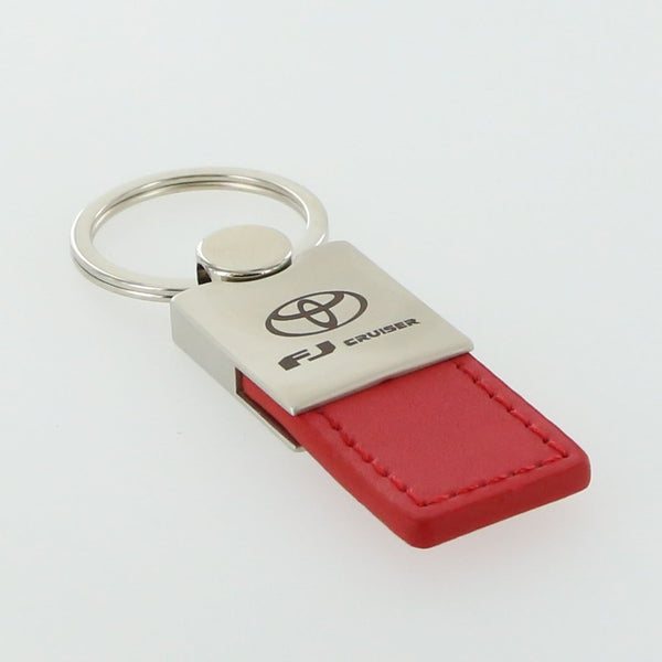 Toyota FJ Cruiser Leather Key Ring (Red)