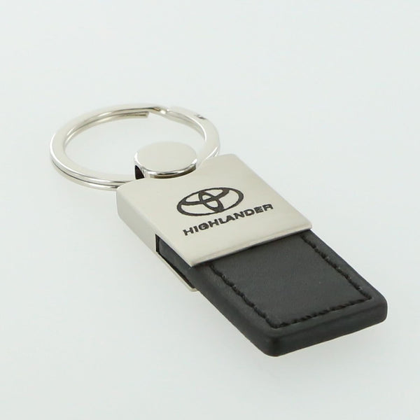 Toyota Highlander Leather Key Ring (Black)