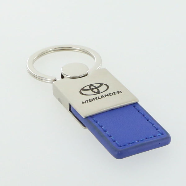 Toyota Highlander Leather Key Ring (Blue)