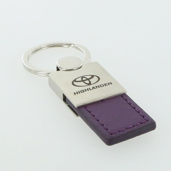 Toyota Highlander Leather Key Ring (Purple)