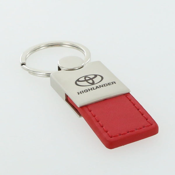 Toyota Highlander Leather Key Ring (Red)