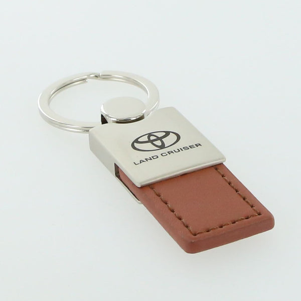 Toyota Land Cruiser Leather Key Ring (Brown)