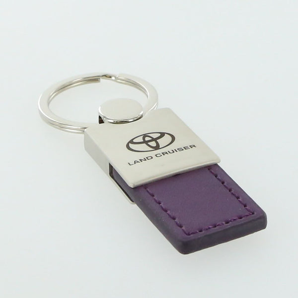 Toyota Land Cruiser Leather Key Ring (Purple)