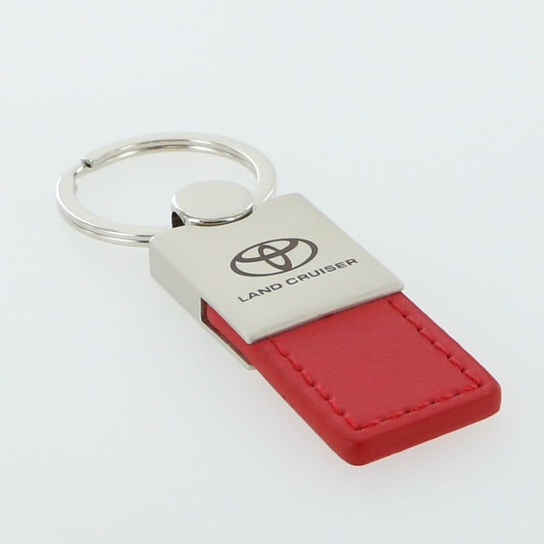 Toyota Land Cruiser Leather Key Ring (Red)