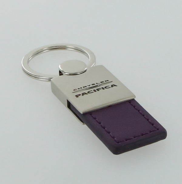 Chrysler Pacifica Leather Key Ring (Purple)