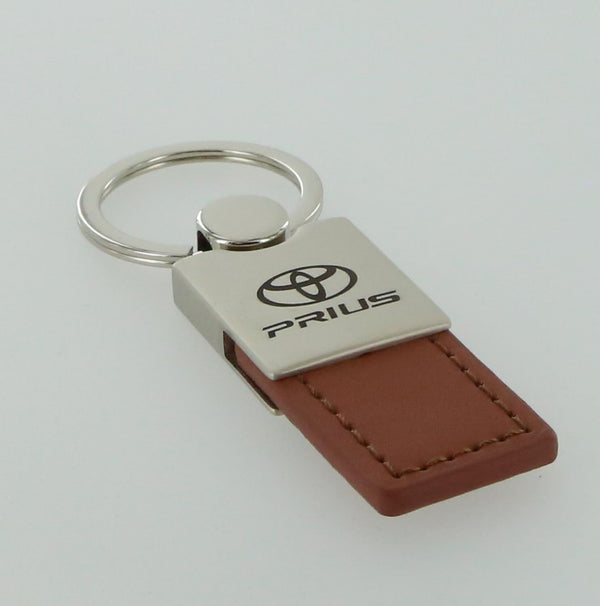 Toyota Prius Leather Key Ring (Brown)