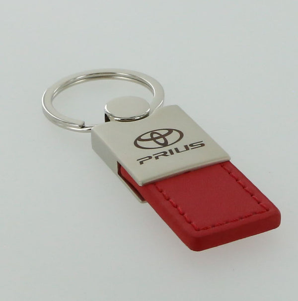 Toyota Prius Leather Key Ring (Red)