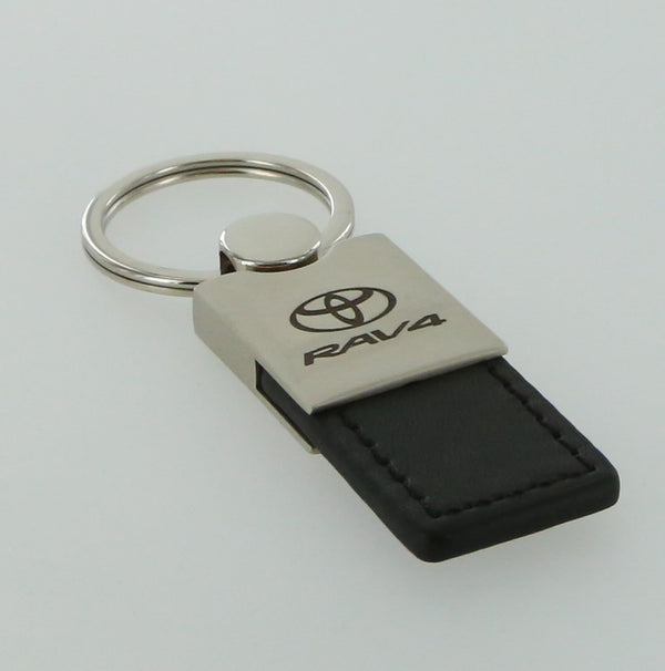 Toyota RAV4 Leather Key Ring (Black)