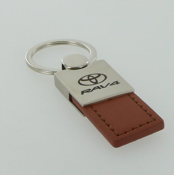 Toyota RAV4 Leather Key Ring (Brown)