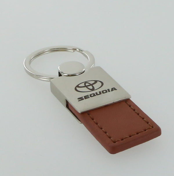 Toyota Sequoia Leather Key Ring (Brown)