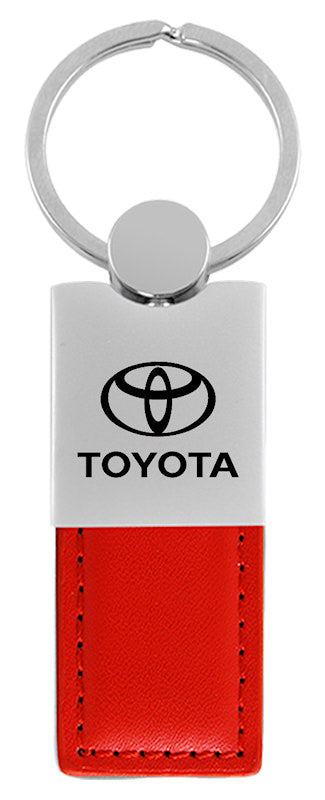 Toyota Leather Key Ring (Red)