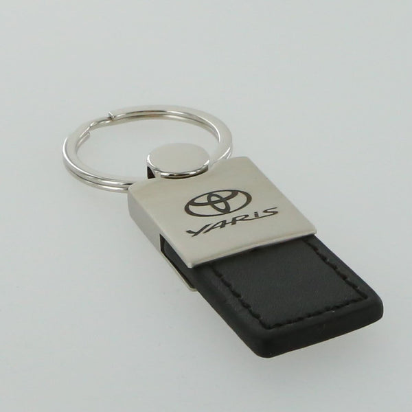 Toyota Yaris Leather Key Ring (Black)