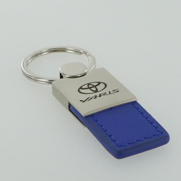 Toyota Yaris Leather Key Ring (Blue)